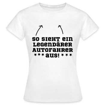Autofahrer - Frauen T-Shirt - Weiß - Vorne - AI Model Female 172 dark (172cm)
