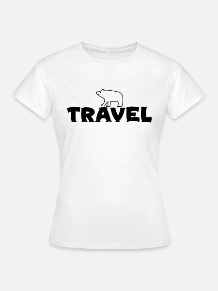 Tier reise - Frauen T-Shirt - Weiß