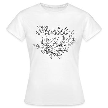Flower Flower Plant - Women's T-Shirt - white - Front - AI Model Female 172 dark (172cm)