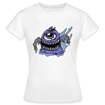 Monster - Frauen T-Shirt - Weiß - Vorne - AI Model Female 172 dark (172cm)
