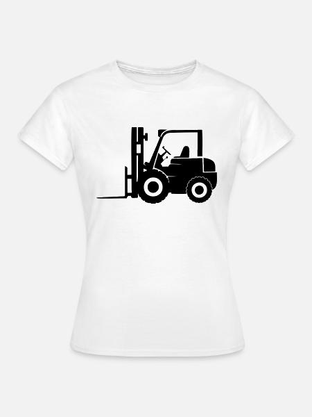 Gabelstapler - Frauen T-Shirt - Weiß