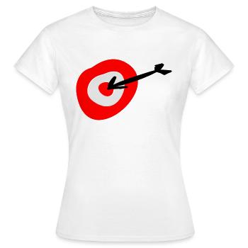 Ziel - Frauen T-Shirt - Weiß - Vorne - AI Model Female 172 dark (172cm)