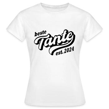 Beste Tante 2024 - Frauen T-Shirt - Weiß - Vorne - AI Model Female 172 dark (172cm)