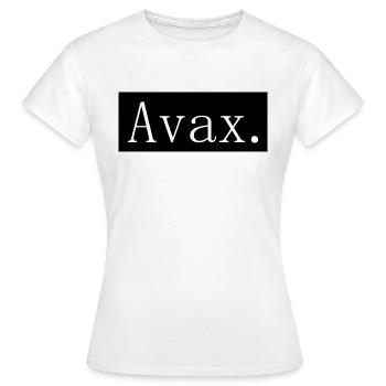 [HD] Avax - T-shirt Femme - blanc - Devant - AI Model Female 172 dark (172cm)