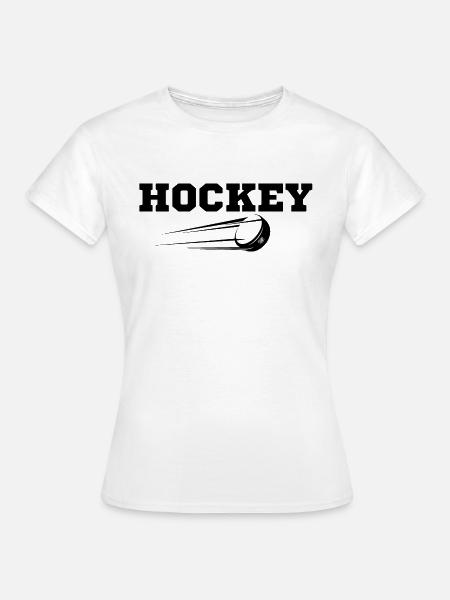 Hockey originelle Geschenkidee - Frauen T-Shirt - Weiß