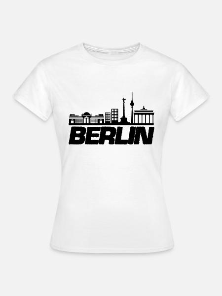 berlin skyline 1 - Frauen T-Shirt - Weiß