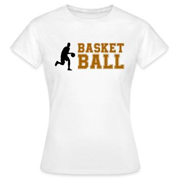 basketball - Frauen T-Shirt - Weiß - Vorne - AI Model Female 172 dark (172cm)