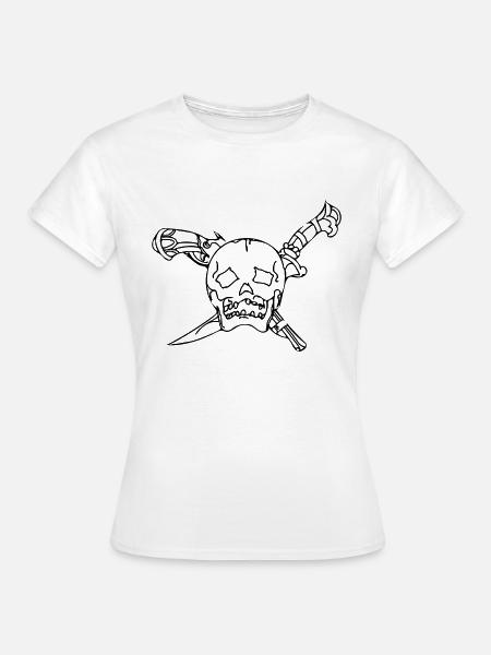 Schädel - Frauen T-Shirt - Weiß