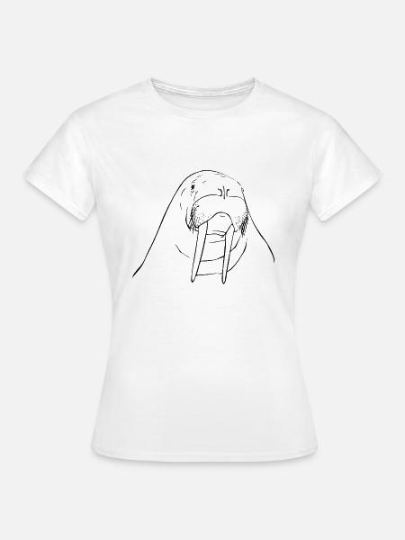Walross - Frauen T-Shirt - Weiß