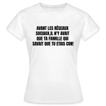 Avant - T-shirt Femme - blanc - Devant - AI Model Female 172 dark (172cm)