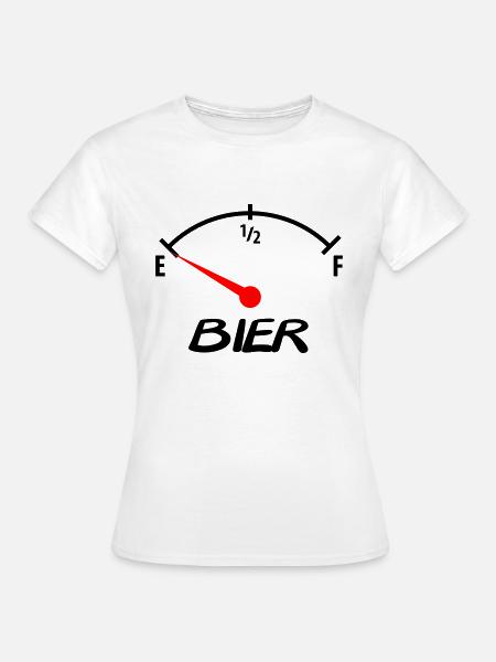 bier - Frauen T-Shirt - Weiß