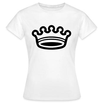Couronne (couronne) 03.0 - T-shirt Femme - blanc - Devant - AI Model Female 172 dark (172cm)