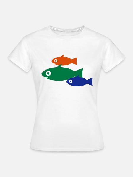 Fische - Frauen T-Shirt - Weiß