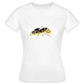 Wespe - Frauen T-Shirt - Weiß - Vorne - AI Model Female 172 dark (172cm)