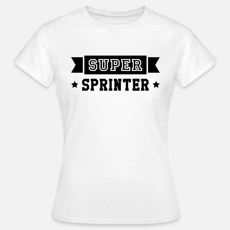 Leichtathletik / Sprint / Sprinter / Sprinterin - Frauen T-Shirt - Weiß
