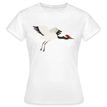 grue - T-shirt Femme - blanc - Devant - AI Model Female 172 dark (172cm)