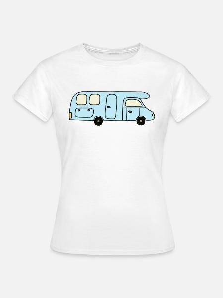 Camper hellblau - Frauen T-Shirt - Weiß