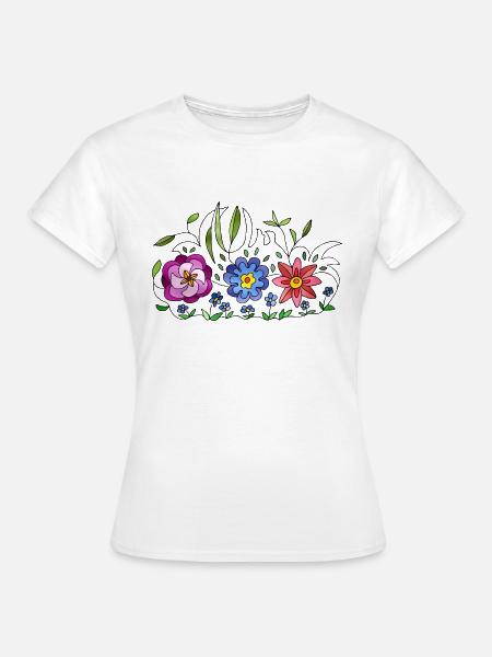 Blumen - Frauen T-Shirt - Weiß