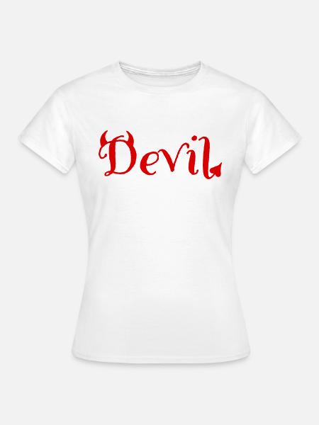 Teufel - Frauen T-Shirt - Weiß