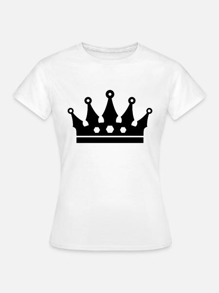 Krone - Frauen T-Shirt - Weiß