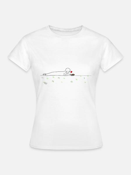 Käferchen mit Freund:in - Frauen T-Shirt - Weiß