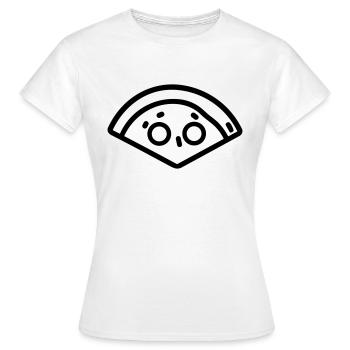 Pizza slice - Women's T-Shirt - white - Front - AI Model Female 172 dark (172cm)