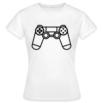 Videospiel-Controller - Frauen T-Shirt - Weiß - Vorne - AI Model Female 172 dark (172cm)