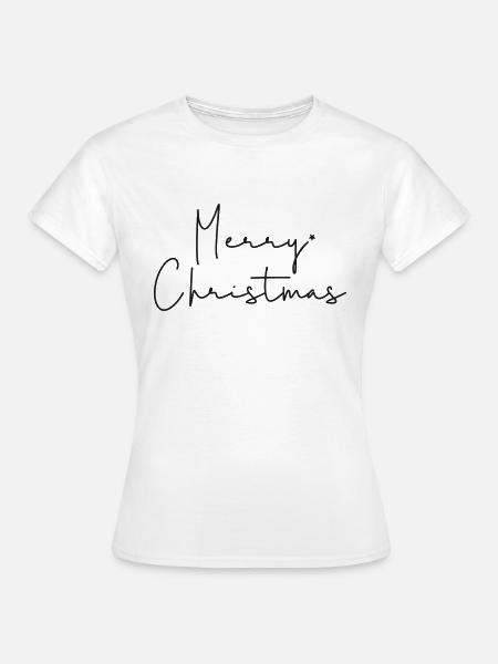 Merry Christmas - Frauen T-Shirt - Weiß