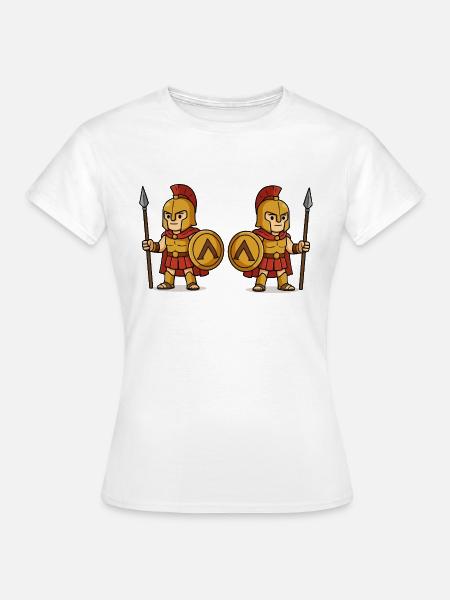 spartaner comic 2 - Frauen T-Shirt - Weiß