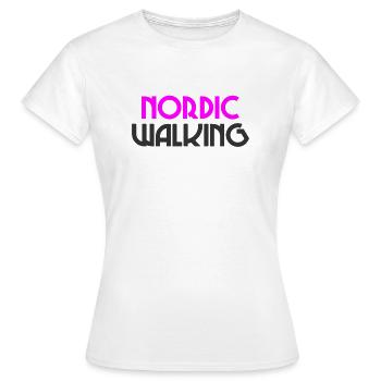 Marche nordique - Sport - Endurance - Marche - T-shirt Femme - blanc - Devant - AI Model Female 172 dark (172cm)