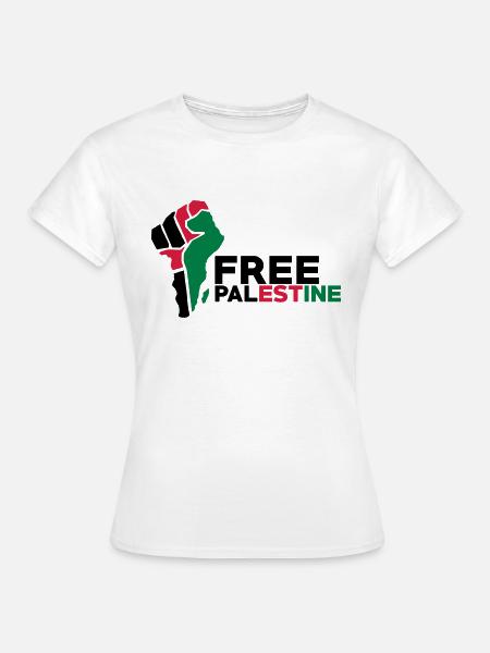 Free Palestine - Frauen T-Shirt - Weiß