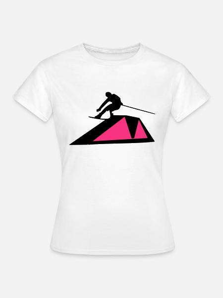 Wakeboarder/Wakeboard - Frauen T-Shirt - Weiß