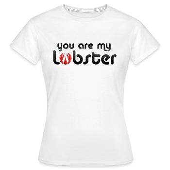 LOBSTER - Frauen T-Shirt - Weiß - Vorne - AI Model Female 172 dark (172cm)