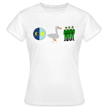 Rebus Naja - Frauen T-Shirt - Weiß - Vorne - AI Model Female 172 dark (172cm)