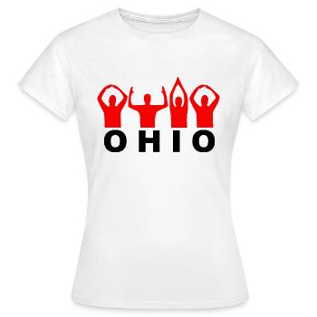 ohio - Frauen T-Shirt - Weiß - Vorne - AI Model Female 172 dark (172cm)