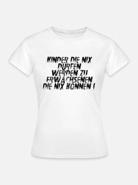 Kinder - Frauen T-Shirt - Weiß