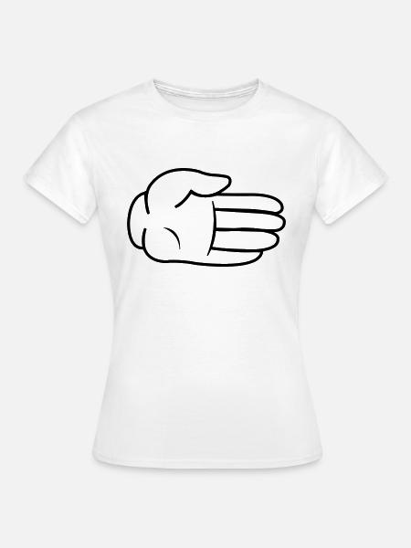 Hand Comic - Frauen T-Shirt - Weiß