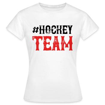 Hockey Team - Women's T-Shirt - white - Front - AI Model Female 172 dark (172cm)