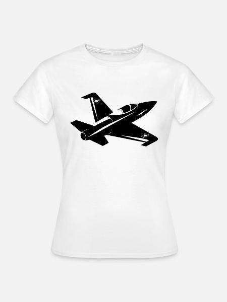 Kampfjet - Frauen T-Shirt - Weiß