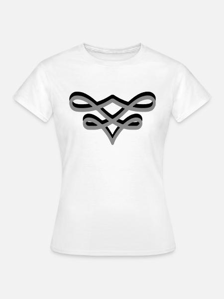 Flourishes small 2 two-tone - Women's T-Shirt - white