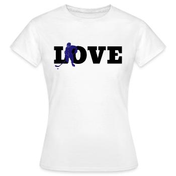 Équipe de hockey sur glace Joueur de hockey sur glace Fan de hockey sur glace - T-shirt Femme - blanc - Devant - AI Model Female 172 dark (172cm)