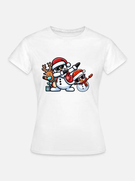 Dabbing Figures - Frauen T-Shirt - Weiß