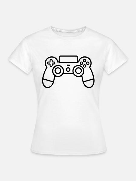 Controller für Videospiele - Frauen T-Shirt - Weiß