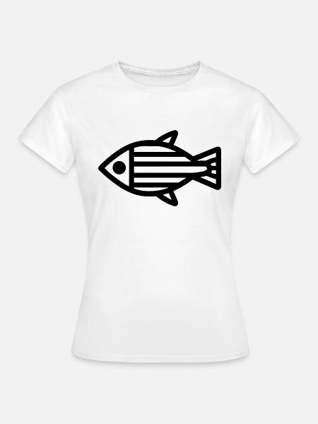 Fisch - Frauen T-Shirt - Weiß