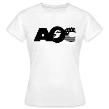 AOC - Neuer Deal der Demokraten - Frauen T-Shirt - Weiß - Vorne - AI Model Female 172 dark (172cm)