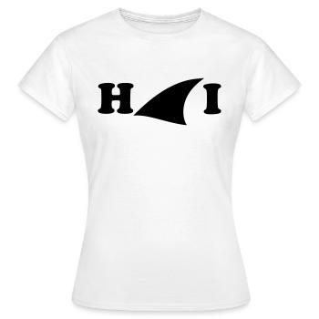 requin - T-shirt Femme - blanc - Devant - AI Model Female 172 dark (172cm)