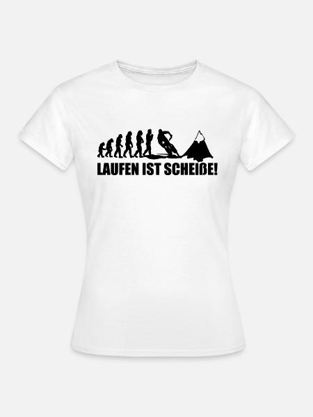 laufen ist scheiße - Frauen T-Shirt - Weiß