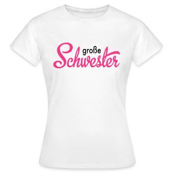 grande soeur - T-shirt Femme - blanc - Devant - AI Model Female 172 dark (172cm)