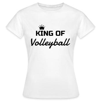 Volleyball - Volley Ball - Volley-Ball - Sport - Frauen T-Shirt - Weiß - Vorne - AI Model Female 172 dark (172cm)