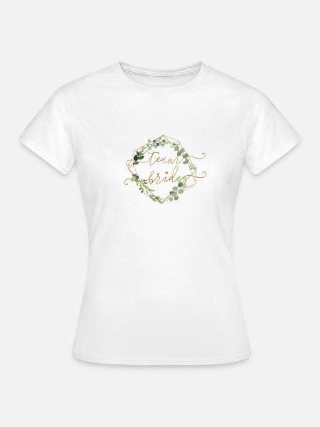 Junggesellinnenabschied Greenery Team Bride 2 - Frauen T-Shirt - Weiß